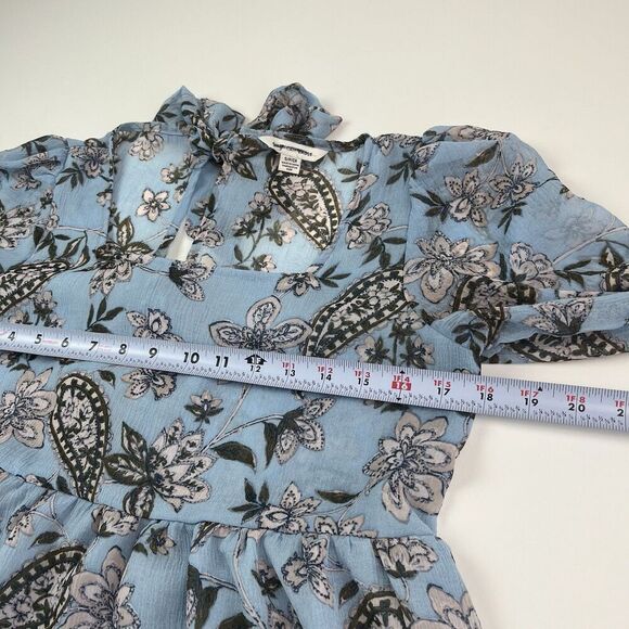 American Eagle Y2K Babydoll Top S Floral Paisley Festival Cottagecore Boho Fairy - Picture 6 of 15